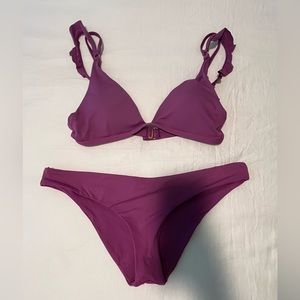 l*space Purple Triangle Bikini